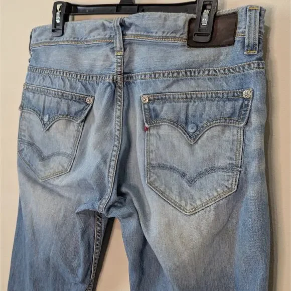 Levi's Vintage 70's Red Label Light Wash Slim Bootcut Denim Jeans Size W36 L32 - Picture 9 of 15
